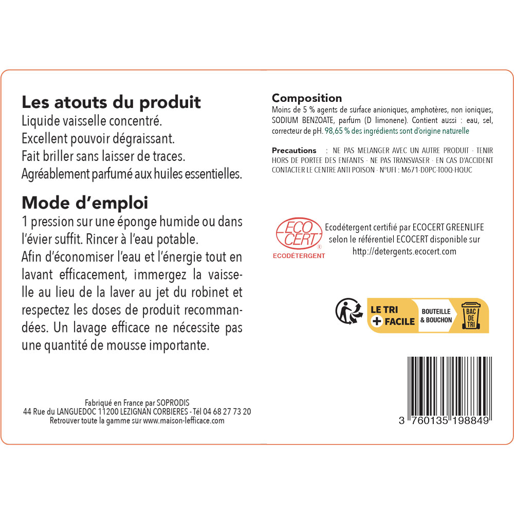 Etiquette Dos Lv | L'Efficace™ Etiquette Dos Lv