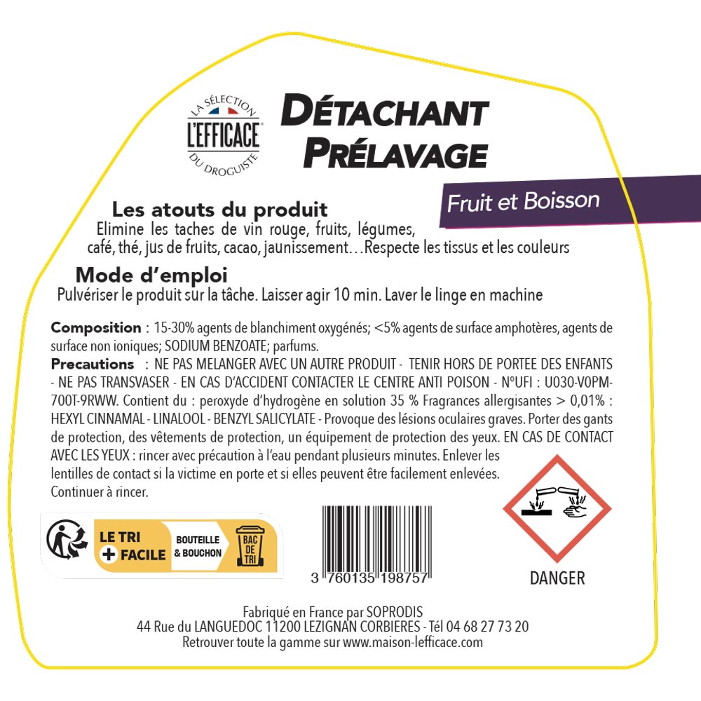 Etiquette Dos Dpfb | L'Efficace™ Etiquette Dos Dpfb